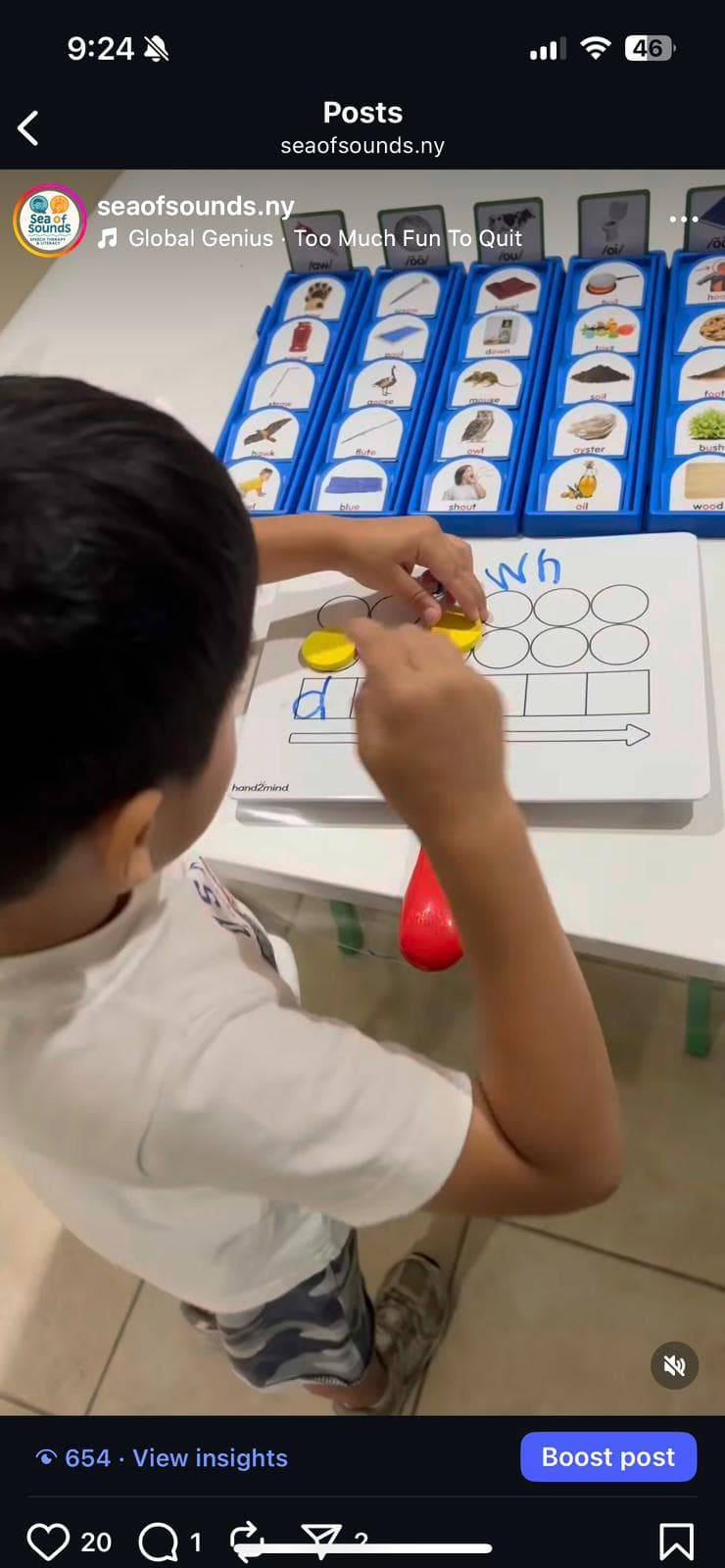 Sea of Sounds therapy session 20